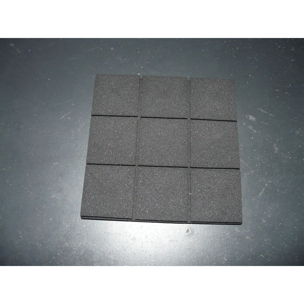 Gray Black Acoustic Wall Soundproofing Soundproof Tiles 2 x 12 x 12 - Lot of 16 - Picture 2 of 3